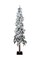 Perfect Holiday Pre-lit Natural Alpine Tree With Square Metal Base